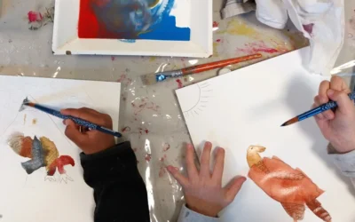 Atelier d&rsquo;arts plastiques pour peindre la faune sauvage dans les écoles